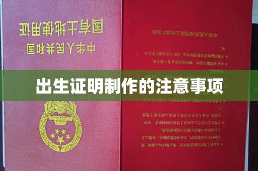 盐山出生证明制作的注意事项
