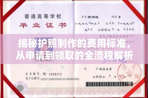 盐山揭秘护照制作的费用标准，从申请到领取的全流程解析