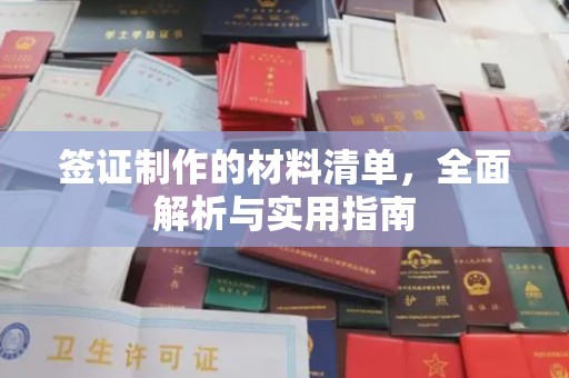 盐山签证制作的材料清单，全面解析与实用指南