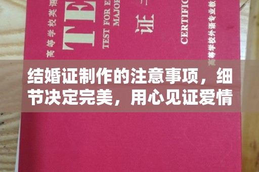 盐山结婚证制作的注意事项，细节决定完美，用心见证爱情