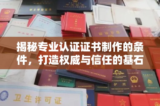 盐山揭秘专业认证证书制作的条件，打造权威与信任的基石
