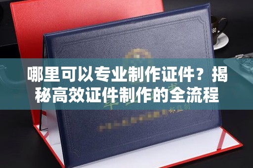 盐山哪里可以专业制作证件？揭秘高效证件制作的全流程