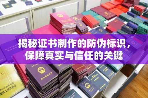 盐山揭秘证书制作的防伪标识，保障真实与信任的关键