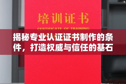 盐山揭秘专业认证证书制作的条件，打造权威与信任的基石